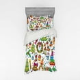 thumbnail image 2 of Ambesonne Christmas Bedding Set 4 Pcs, New Year Candies, Queen, Multicolor, 2 of 3