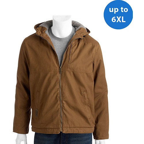 Big Men's Heavy Canvas Jacket With Nylon