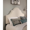 thumbnail image 5 of Portman Fabric Upholstered "Steel-Core" Platform Queen Bed/4-Drawers Ivory, 5 of 5