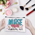 thumbnail image 5 of Nurse Survival Kit Bag Canvas Makeup Bags Cosmetic Bag Multi Purpose Pen Case Zipper Pouches Toiletry Travel Bag Purse for Nurse Birthday Gift Women Thank You Accessories School 10 x 7Inch, 5 of 6