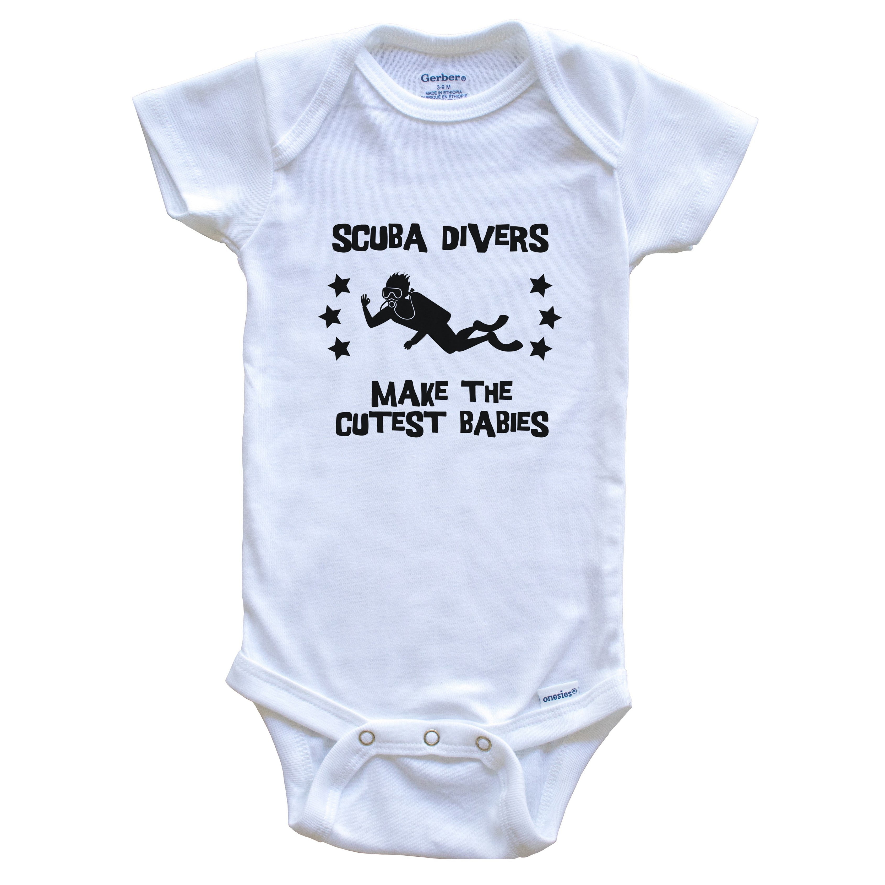 Scuba Divers Make The Cutest Babies Funny Scuba Diving Baby Bodysuit -  