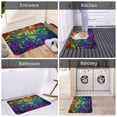 thumbnail image 5 of Sikiie Pride Rainbow Print Flannel Anti-slip Floor Mat 16x24in, Thickened Dustproof Entrance Door Mat Floor Mat for Kitchen, Bathroom, Laundry Room, 5 of 7