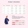 thumbnail image 5 of TSSOE Kids Girls' Winter Padded Coat Snowsuit Hooded Puffer Jacket Thicken Warm Outerwear Lightweight Overcoat Red 11-12, 5 of 5