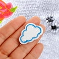 thumbnail image 4 of HEMOTON 12pcs Cute Cloud Shape Iron On Embroidery Patches Cartoon Appliques for Jeans Jackets Backpacks Hats Clothing Decoration, 4 of 8