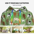 thumbnail image 4 of Cauagu Cows And Calves for Women's Hooded Sweatshirts Pullover Hoodie for Women Fall Workout Sweat Long Sleeve Preppy Sweatshirts-Large, 4 of 7