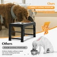 thumbnail image 5 of Elevated Dog Bowls Stand with 2 Thick 42oz Stainless Steel Dog Food Bowls, Raised Dog Bowls 5 Heights Adjustable  for Small Medium and Large Dogs, Cats, 5 of 10