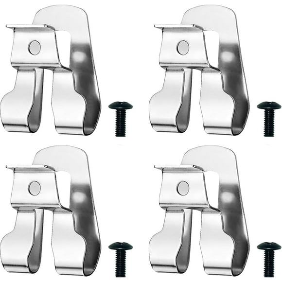 czcpp-4PCS Belt Clip for Ryobi, Belt Hook with Screw for Ryobi and Ridgid 18 Volt Tools 633586002, 304 Stainless Steel Tool Belt Clip,Replacement Drill Belt Clip Hook for Ryobi Makita Dewalt