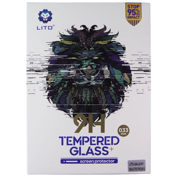 LITO 9H Tempered Glass Screen Protector (10 Pack) for Galaxy Tab Active Pro 10.1