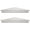 Set of 2 (White, Beveled), variant on 3-Piece Rustic Farmhouse Whitewashed Floating Corner Wall Shelves for Storage and Display - Set of 3, White