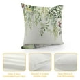 thumbnail image 4 of COMIO Floral Spring Pillow Covers Vintage Wild Flowers Decor Sage Green Throw Pillows Leaves Outdoor Farmhouse Wildflower Plant Decorative Cushion for Couch Bed Sofa, 4 of 5