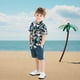thumbnail image 4 of Conjunto de ropa JunNeng para bebés pequeños, hawaiano, azul oscuro, de 3 a 4 años, 4 of 6