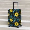 thumbnail image 6 of Gaeub Sunflowers And Blue Flower Print Elastic Luggage Cover with Concealed Zipper Dust-Proof Luggage Cover Protector - 18-32 inch-Small, 6 of 7