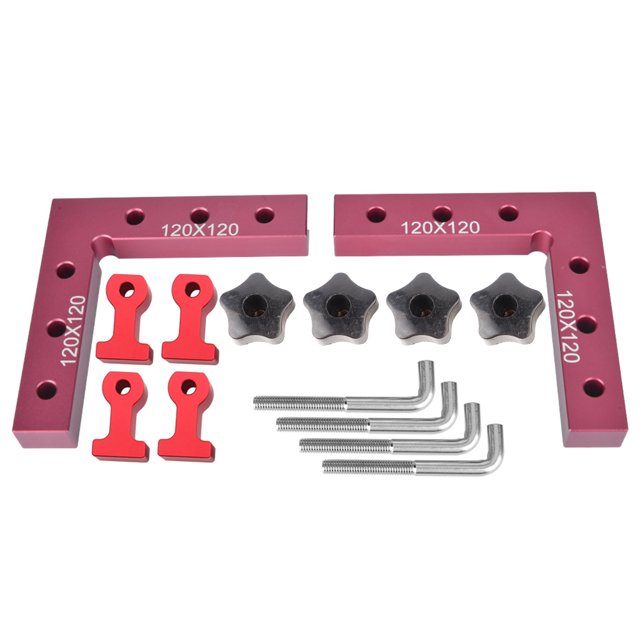Escuadra De Posicionamiento En Forma De L, Herramienta De Carpintería, Para Cajas De Sándwich Carpintería De ángulo Recto De Metal EOTVIA Right Angel Clamp