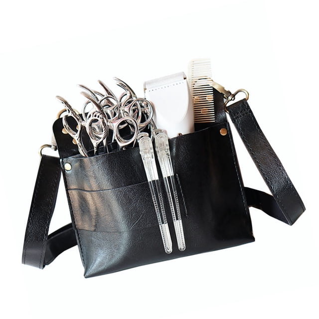 Soporte Para Tijeras, Bolsa De Herramientas Para El Cabello Incorporada En 7 Posiciones De Tijeras, Soporte Para Tijeras, Elementos Esenciales Para Peluqueros Con Cinturón De