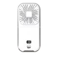 thumbnail image 1 of Transparent gray Mini fan, pequeña fan con pilas, fan portátil del cargador del USB, mini fan de escritorio de la fan del PDA, 1 of 5