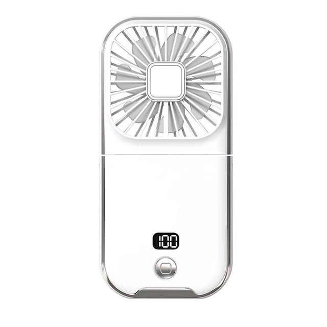 Transparent gray Mini fan, pequeña fan con pilas, fan portátil del cargador del USB, mini fan de escritorio de la fan del PDA