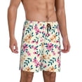thumbnail image 2 of Fotbe Cute Flower Pajama Shorts for Men, Men's Pajama Bottoms, Sleepwear,Short Pajama Pants-XX-Large, 2 of 9