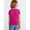 thumbnail image 3 of Wonder Nation Girls Sporty Graphic Top with Short Sleeves, Sizes 4-18 & Plus, 3 of 5