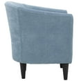 thumbnail image 3 of Fox Hill Trading Windsor 17.5" Polyester Fabric Club Chair in Light Blue, 3 of 4