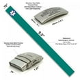 thumbnail image 2 of Pre-engraved "DIABETES TYPE 2" Teal Sport Medical Bracelet for Men and Women. Includes an Emergency Medical Card, Medical Alert Sleeve & Complimentary 12-Month Access PHR!, 2 of 7