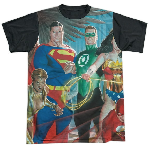JLA League Of Heroes Unisex Adult Halloween Costume Sublimated T Shirt