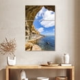 thumbnail image 2 of Elephant Stock San Diego Sunset Cliffs Cave Wall Art - Vertical Multi Panel Canvas - Living Room Wall Decor - Beach Multi Panel - Blue And White Decor By Melanie Viola - 24" x 38", 2 of 4