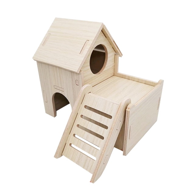 Casa de madera para hámster Fernando villa de anidación juguete de ejercicio 155 cm x 15 cm x 14 cm