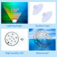 thumbnail image 4 of lámpara de piscina 5 UNIDS Luces LED Sumergibles con Controles Remotos RGB 15 Colores Luces de Estanque Impermeables Luces Subacuáticas para Piscina Bañera de Hidromasaje Florero de Fiesta Tanque de P Abanopi lámpara de piscina, 4 of 7