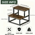 thumbnail image 4 of 2-Tier Heavy-Duty Metal Step Stool, Folding A-Frame Ladder with Wide Base for Adults, Non-Slip Indoor Outdoor Use in Kitchen Bathroom Bedroom, Portable Foot Stool for Seniors, 4 of 7