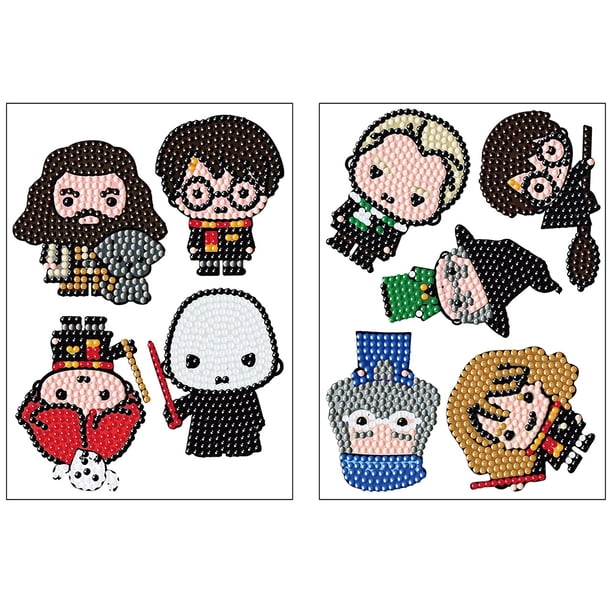 (BT013) 9 Uds. Pintura Diamantes Nueva DIY Con Pegatinas Y Personajes Dibujos Animados (2 Imágenes Pequeñas en Total)