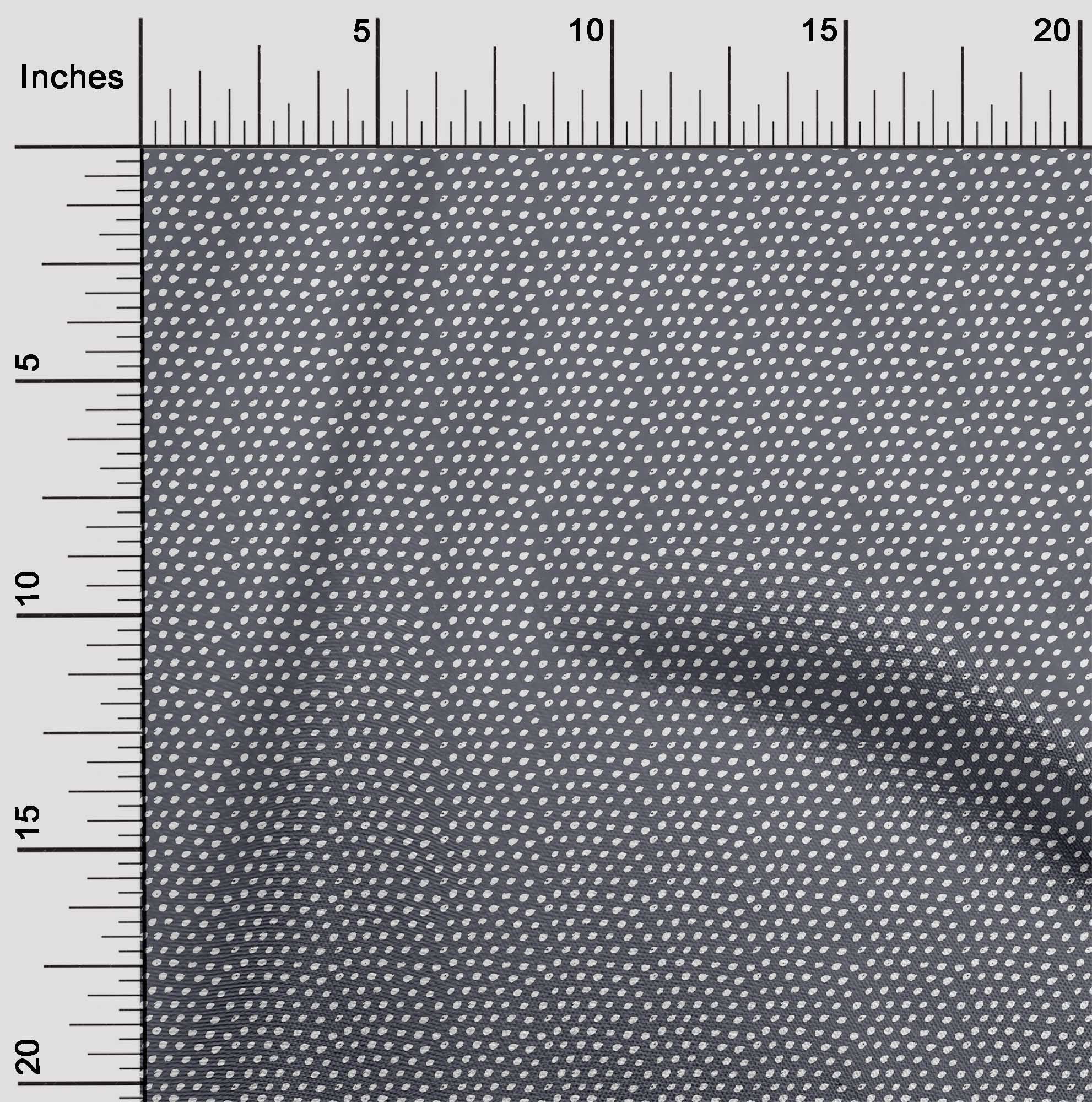 oneOone Organic Cotton Poplin Twill Fabric Dot Block Print Fabric BTY ...