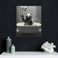 thumbnail image 4 of COMIO Black and White Animals Wall Art Bear Take Bath in A Bathtub Pictures Poster Funny Bathroom Decor Canvas Prints Painting for Kid's Room Bedroom Home Decoration, 4 of 4