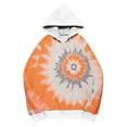 thumbnail image 4 of AUNVITO Women's Tie-Dye Loose Fit Longline Hooded Sweatshirt with Pockets, Long Sleeve Casual Streetwear Fashion, 4 of 5