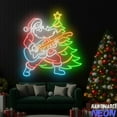 thumbnail image 2 of Handmadetneonsign Santa Playing Guitar Neon Sign, Christmas Tree Neon Sign, Music Club Decor For Holiday, 2 of 4