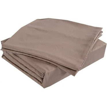 Junelily Microfiber Sheet Embossed Decor 4-Piece Set For King Bed, Tan