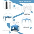 thumbnail image 2 of Pirecart 10'x10' Pop Up Canopy Tent Outdoor Canopy Folding Shelter with 4 Removable Sidewalls, 4 Sandbags and Carrying Bag, 2 of 9