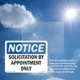 thumbnail image 6 of Solicitation By Appointment Only OSHA Notice Rigid Plastic Sign 18 Inch x 12 Inch - 5 Pack, 6 of 8