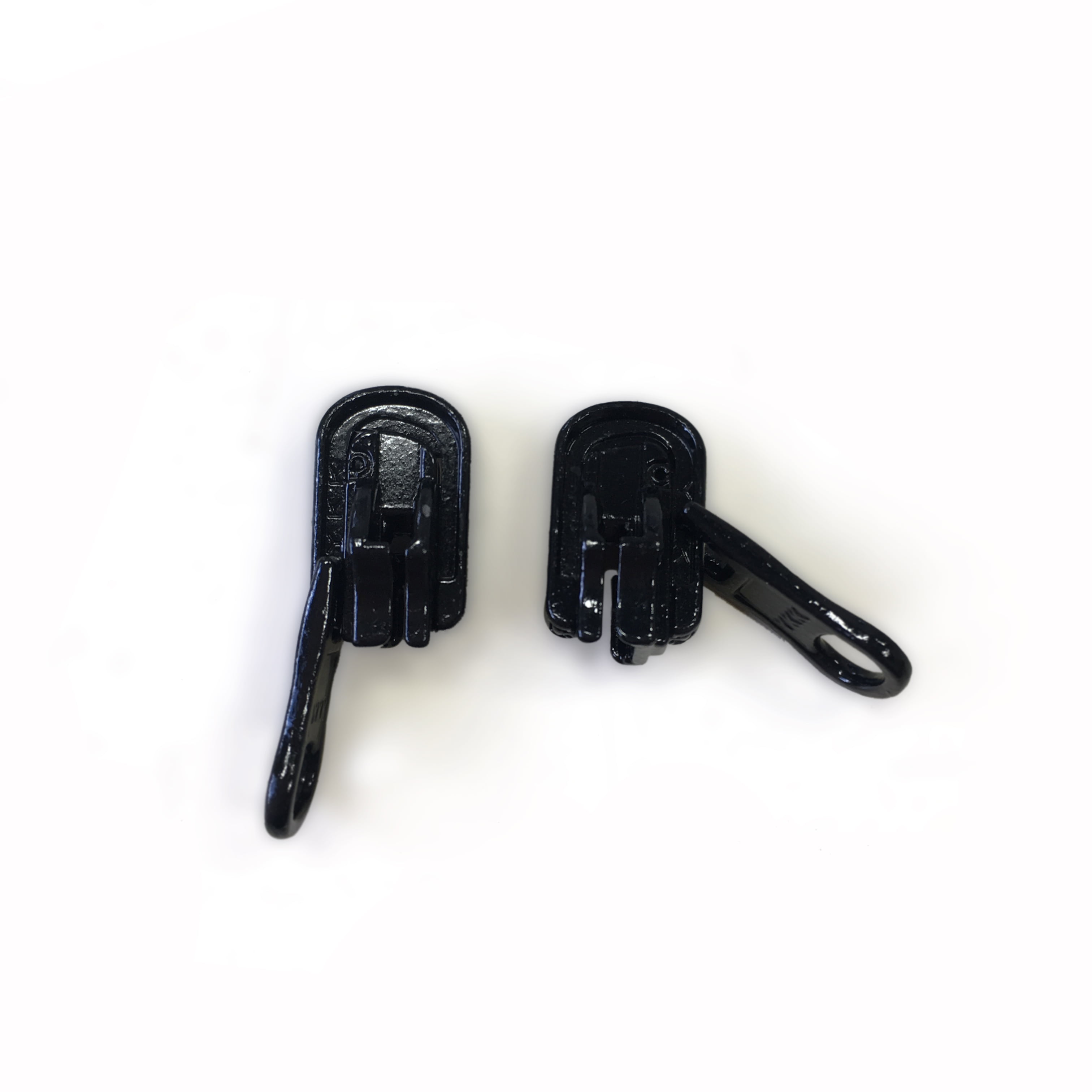 Flat Pull Zipper Slider Size #5: Matte Black - Fine Leatherworking