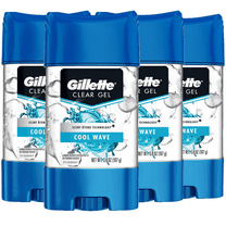 Gillette Cool Wave Clear Gel Men?s Antiperspirant and Deodorant 3.8 oz (Pack of 4)