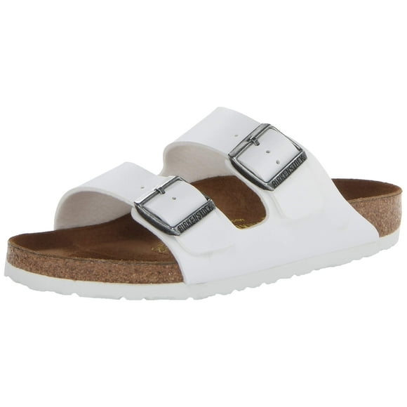 Sandalia Arizona de piel blanca unisex de Birkenstock, nueva