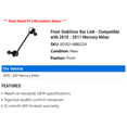 thumbnail image 2 of Front Stabilizer Bar Link - Compatible with 2010 - 2011 Mercury Milan, 2 of 2