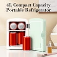thumbnail image 5 of iceBlue LED Mirror Skincare Refrigerator- 4L Mini Fridge for Makeup & Drinks - Car/Home Portable Cooler, 5 of 9