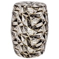 thumbnail image 3 of 18" Marble & Gold Design Garden Stool, 3 of 7