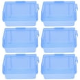 thumbnail image 4 of 6pcs Plastic Nesting Shelf Bin Boxes Nesting Shelf Storage Boxes Hardwares Boxes, 4 of 9