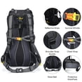 thumbnail image 5 of Eurhowing 60L Travel Hiking Backpack with Rain Cover, Water Resistant Camping Backpack, Outdoor Large Backpack for Men Women, Black, 5 of 9