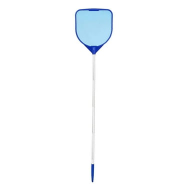 Professional Pool Skimmer Net with Long Handle, Heavy Duty Swimming Leaf Rake Cleaning Tool with Deep Fine Nylon Mesh Net Bag - Fast Cleaning,Easy Scoop Edge,Debris Pickup Removal