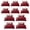 Burgundy, variant on IR Imperial Rooms Pack of 5 Embossed Bedspread Set, Microfiber Leaf Pattran Lightweight Quilt Coverlet, Gray Twin