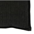 thumbnail image 4 of Pixie 22 x 22 Square Soft Fabric Accent Throw Pillow Flange Edges Black- Saltoro Sherpi, 4 of 5