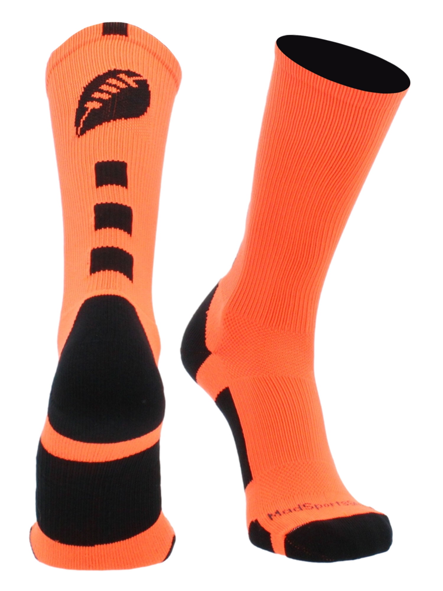 neon orange nike socks