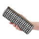 thumbnail image 5 of Easygdp Black Tartan Plaid para Estuche de Lápices Cilíndrico de Cuero con Cremallera, Organizador de Lápices de Cuero para Escuela, Oficina y Viajes, 5 of 6